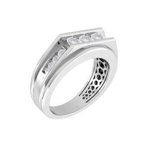 1 ctw Round Lab Grown Diamond Men's Ring