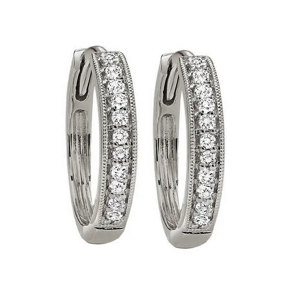 10KT WHITE GOLD DIAMOND (1/6CTW) EARRING