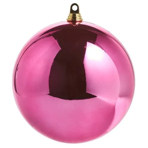 10" Shiny Fuchsia Ball Ornament