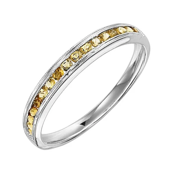 14KT White Gold & Diamond Classic Book Stackable Fashion Ring - 1/4 cts