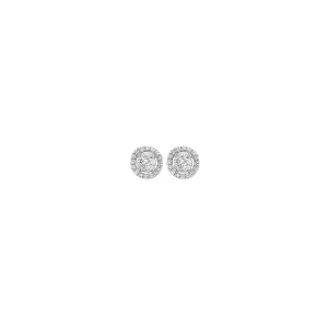 14KT WHITE GOLD DIAMOND (1/10 CTW) EARRING