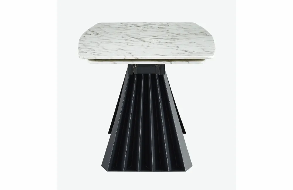 152 Marble Dining Table with 196 Grey Chairs