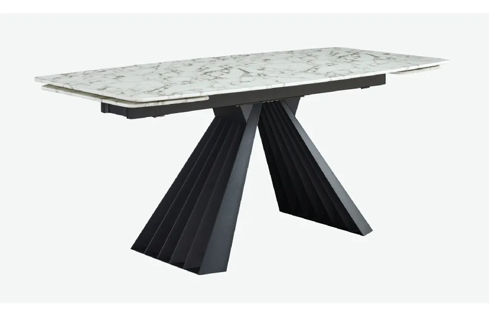 152 Marble Dining Table with 196 Grey Chairs