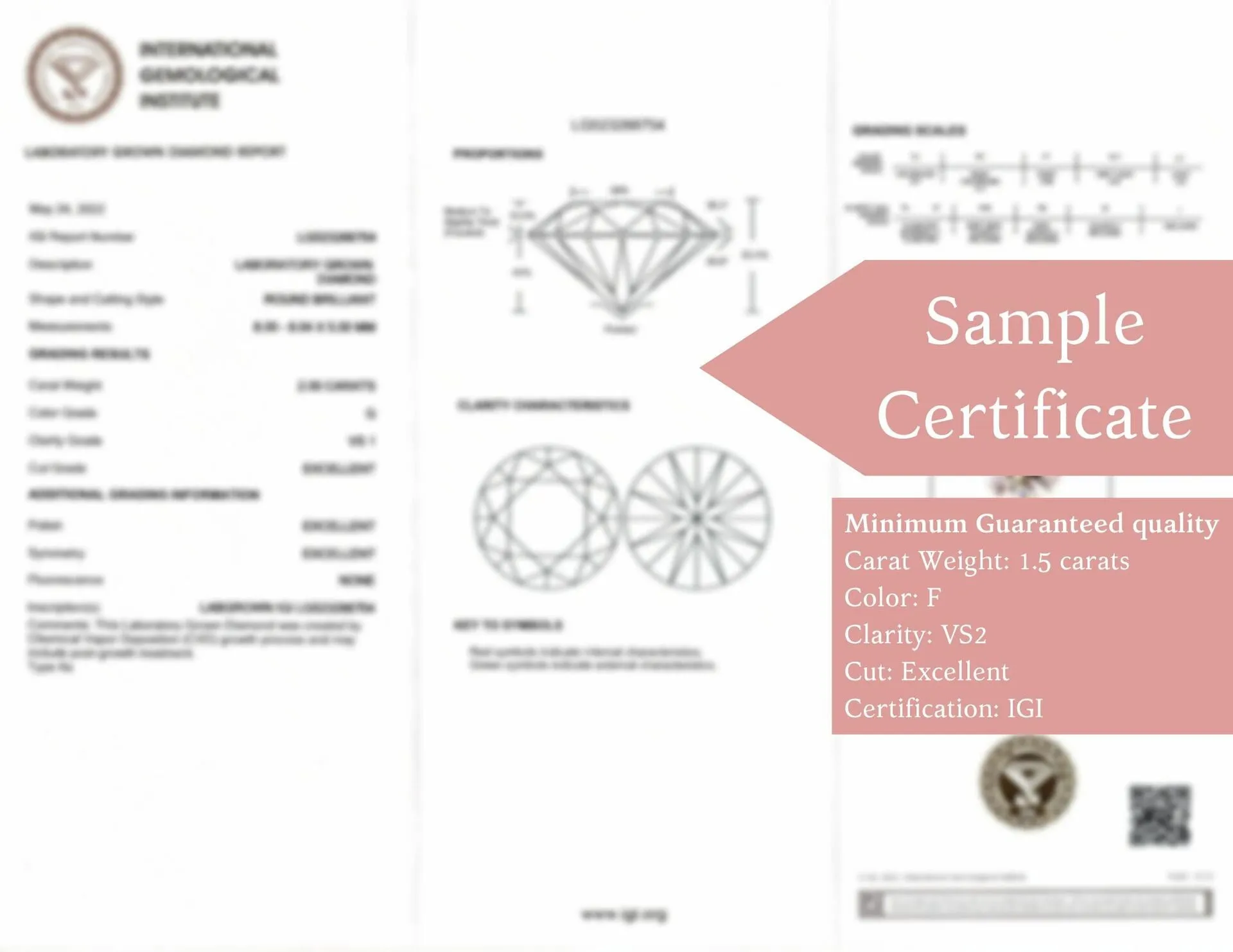 1.5ct LAB CREATED DIAMOND ENGAGEMENT RING CERTIFIED EXCELLENT ROUND CUT 14k GOLD