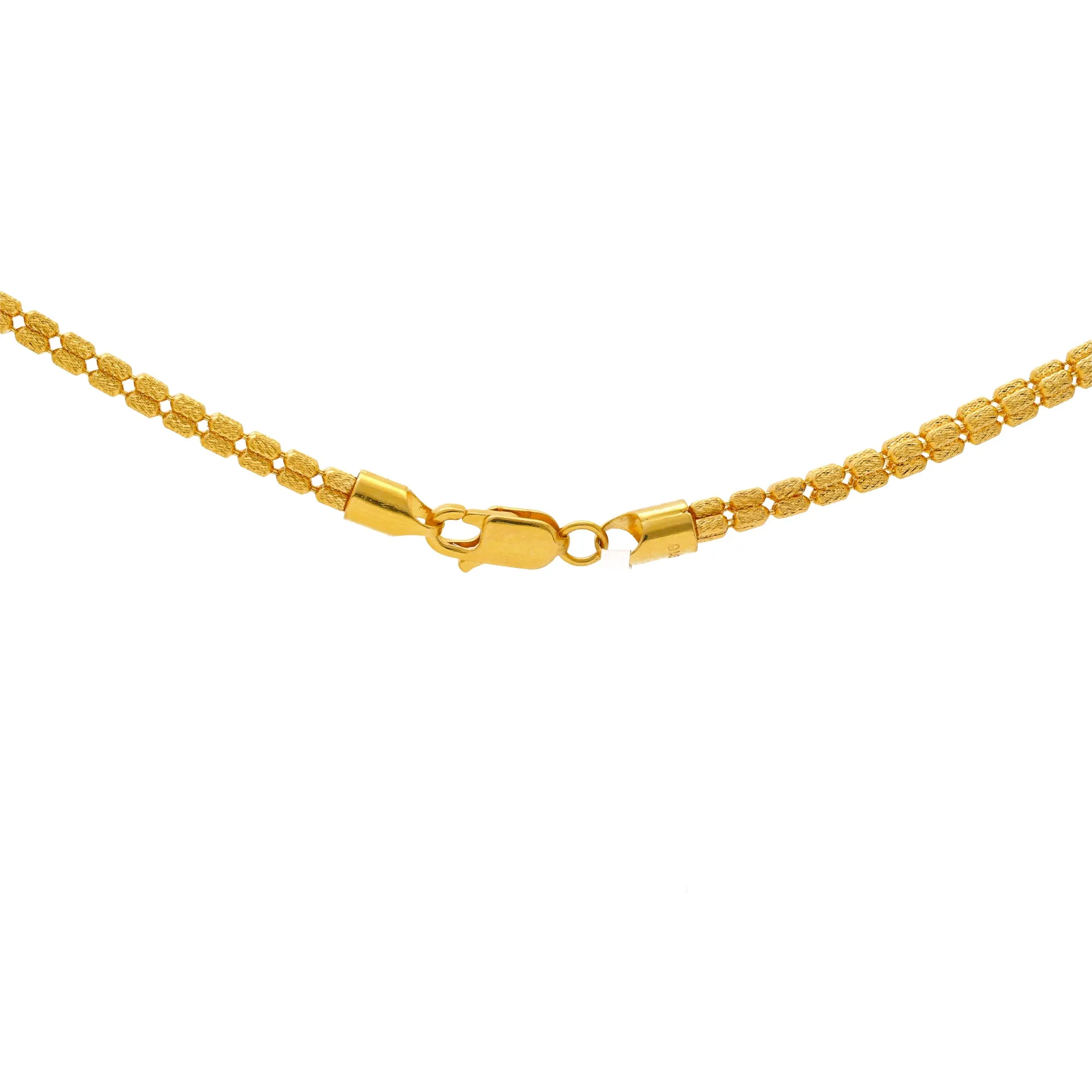 22K Yellow Gold 24in Beaded Chain (28gm)