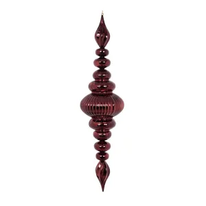 41" Burgundy Shiny Finial