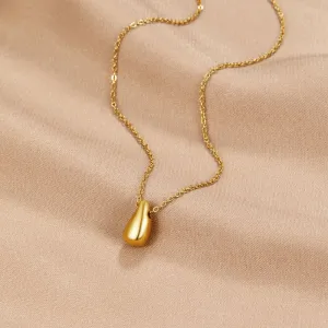 Amara Golden Teardrop Necklace