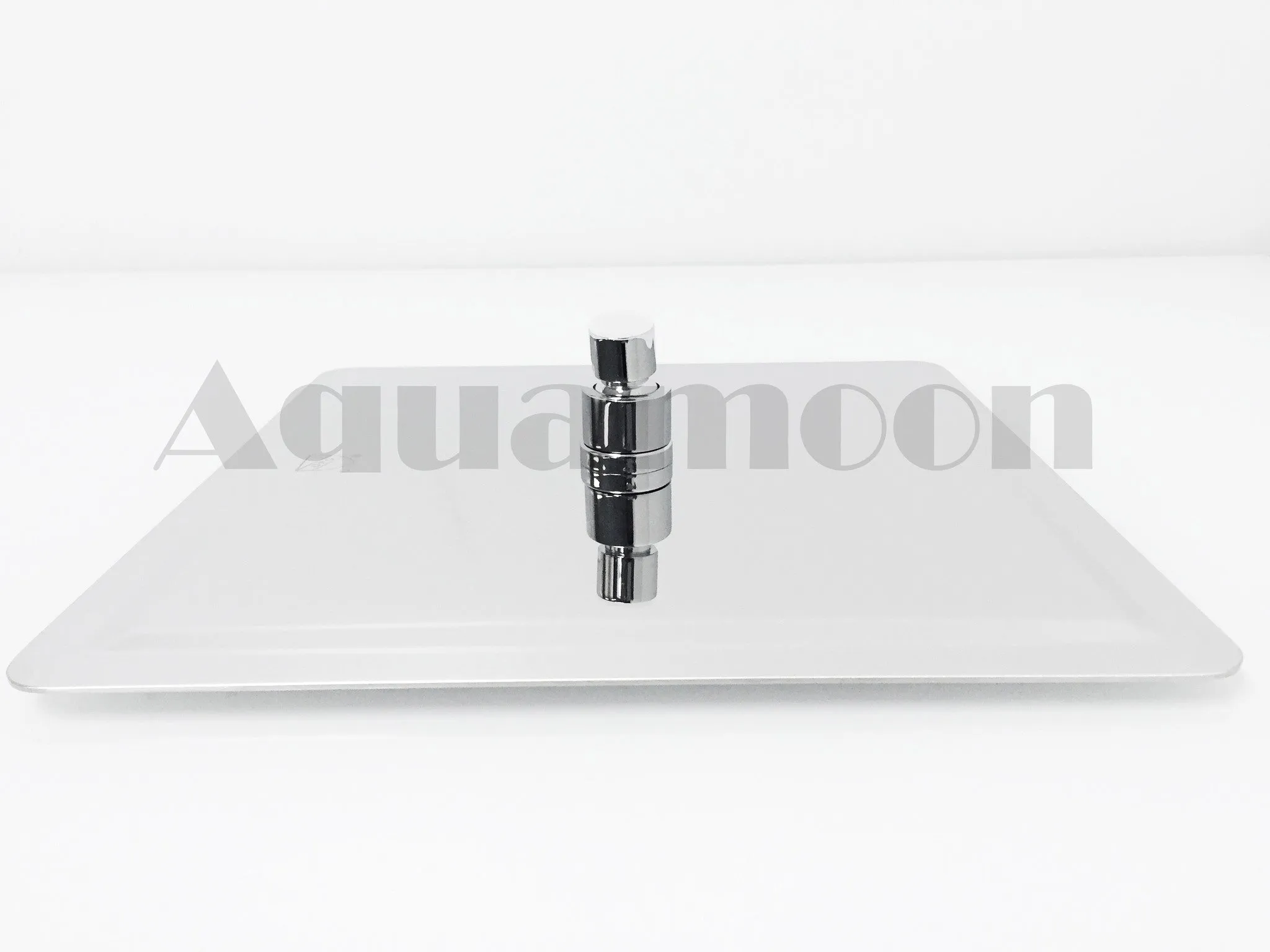 Aquamoon 12 Inch Square Ultra Thin Rain Shower Head - Chrome