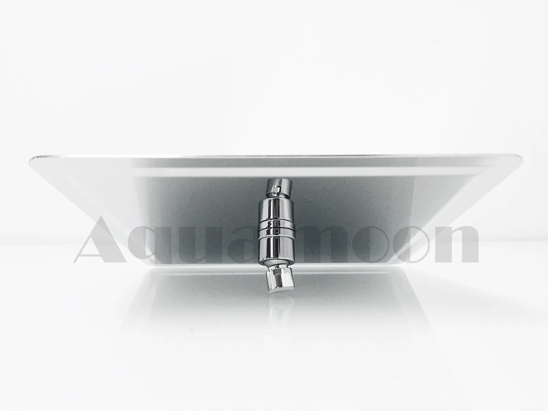 Aquamoon 12 Inch Square Ultra Thin Rain Shower Head - Chrome