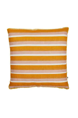 BONNIE & NEIL STRIPE YELLOW PETAL CUSHION