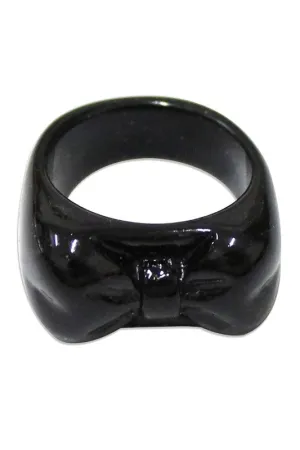 Bow Ring - Black