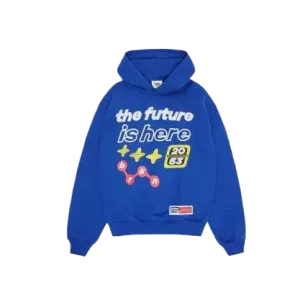 Broken Planet Market Hoodie 'The Future Is Here' Soot Blue