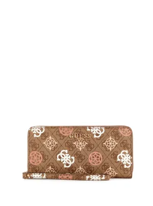 Brown Logo Eliette Large Wallet