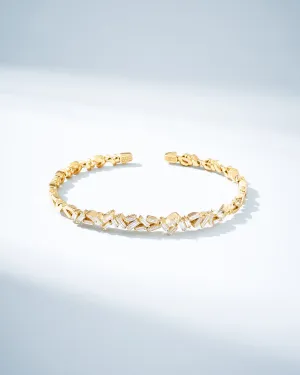 Classic Diamond Cluster Bangle