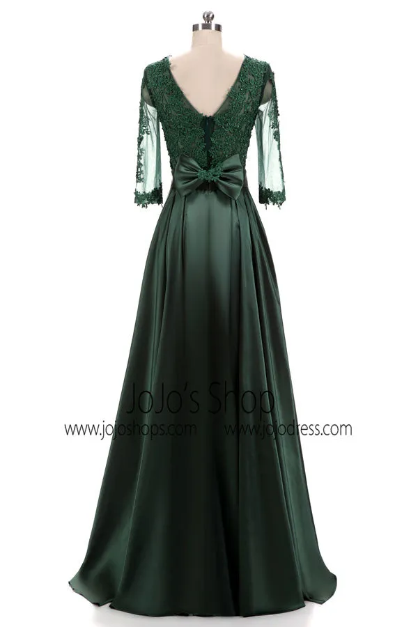 Dark Green Lace Formal Special Occasion Wear