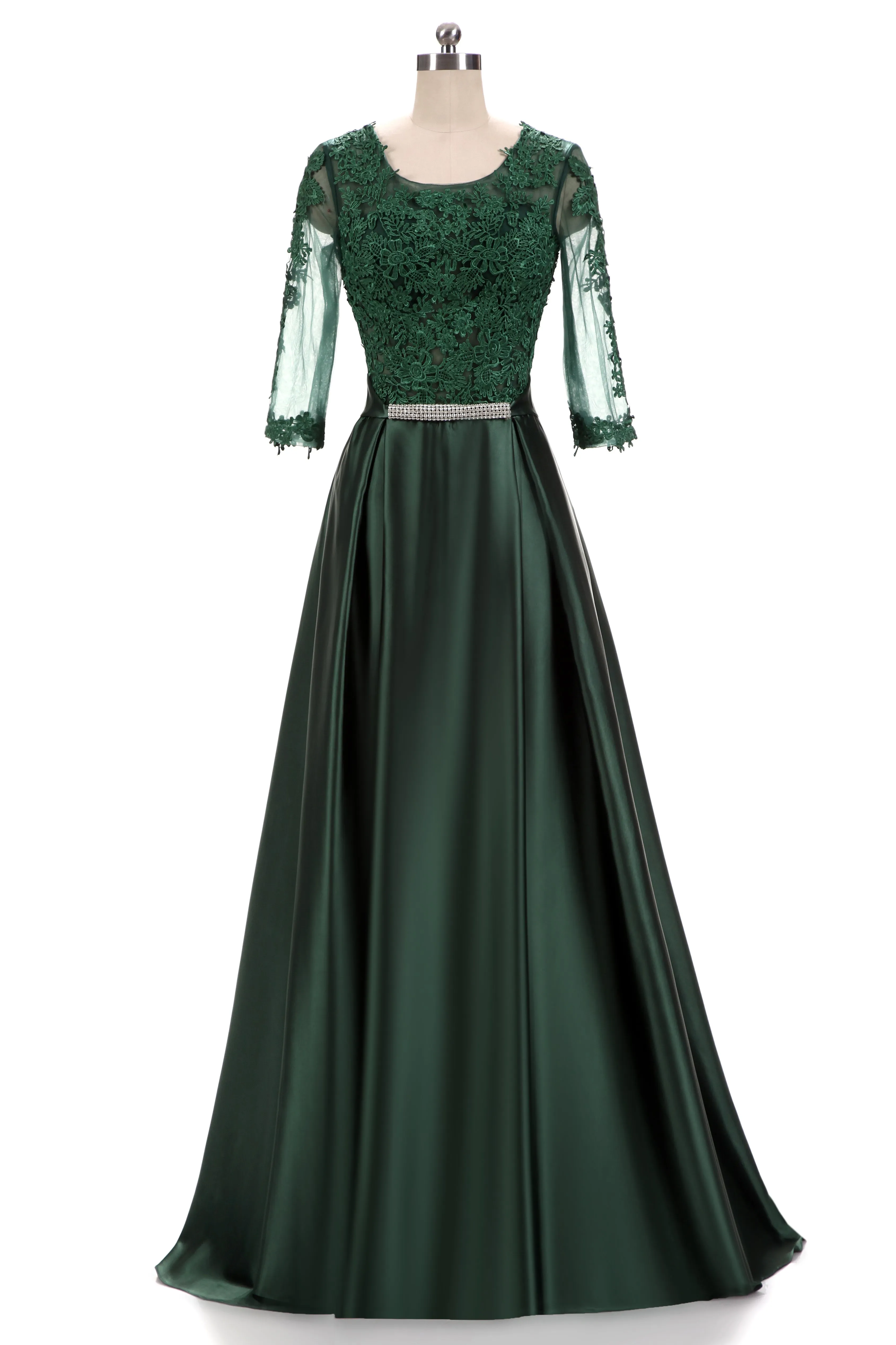 Dark Green Lace Formal Special Occasion Wear