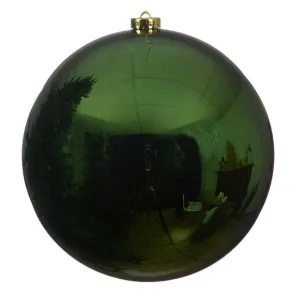 Decoris Shatterproof Bauble 14cm - Pine Green