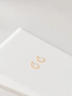 Dot Huggies | Minimal Backless Earrings