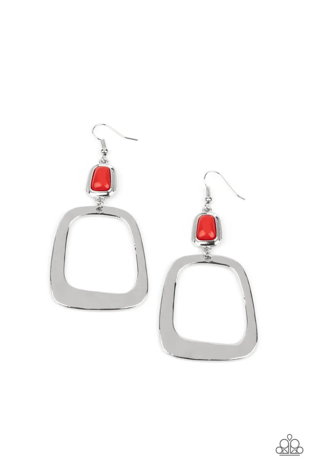 Earrings Material Girl Mod - Red E230