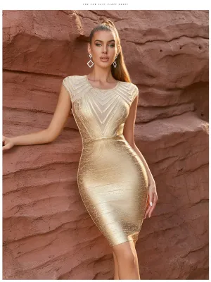 Elegant Lace Decorated Bodycon Dress for Women