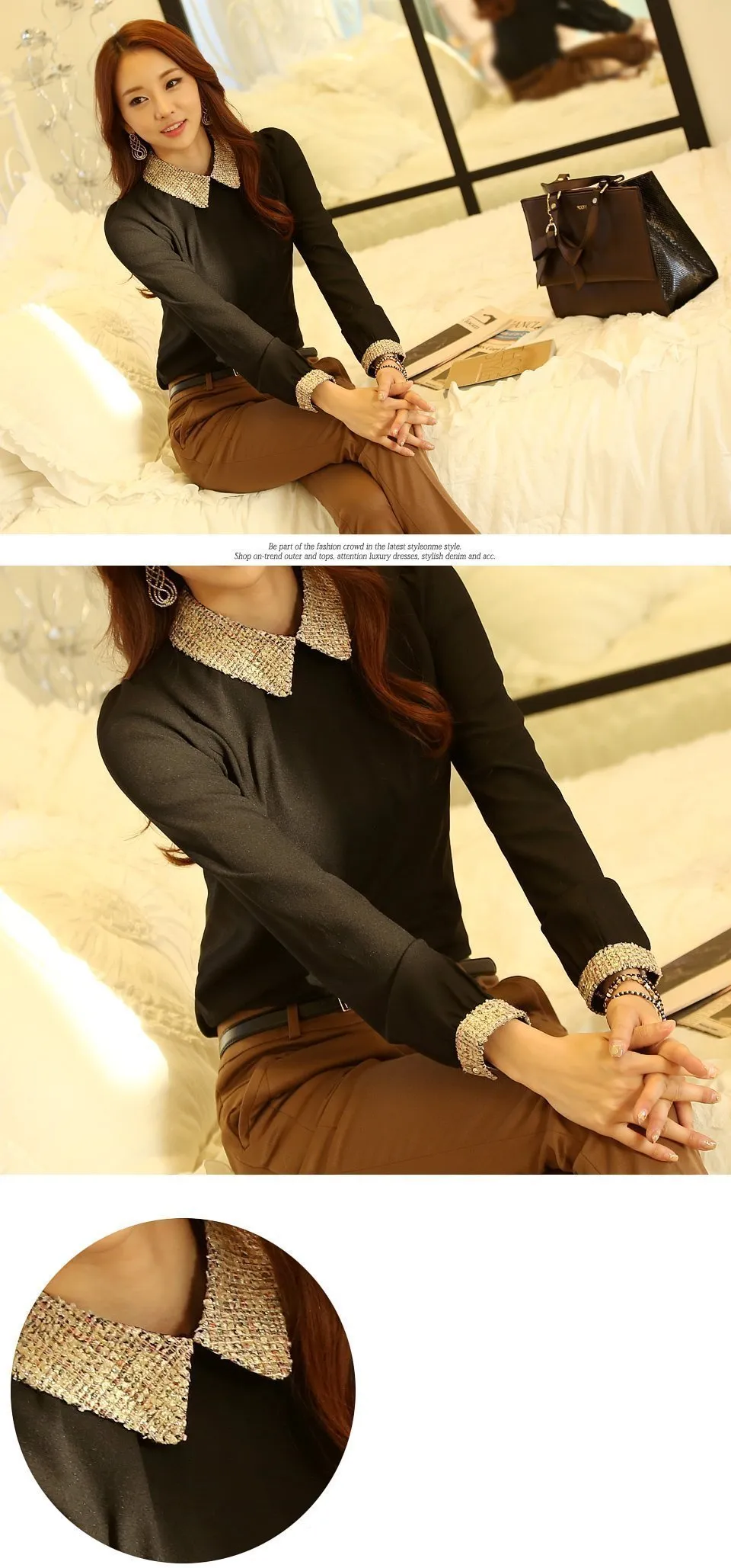 Elegant slim long-sleeve (US 4-14)