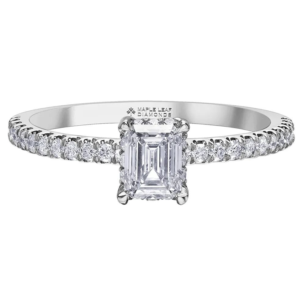 Emerald Cut Canadian Diamond Ring