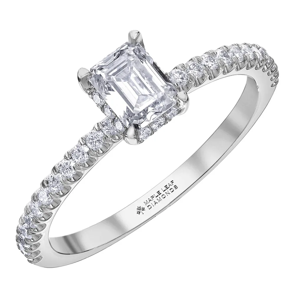 Emerald Cut Canadian Diamond Ring