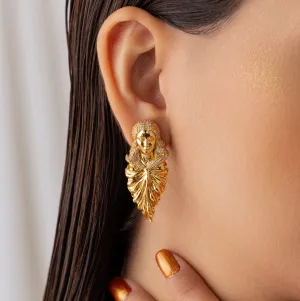 From the Flames Earrings - Gold Plated