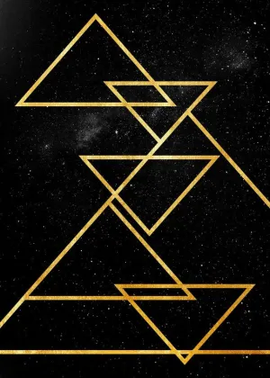 Golden Triangles Print