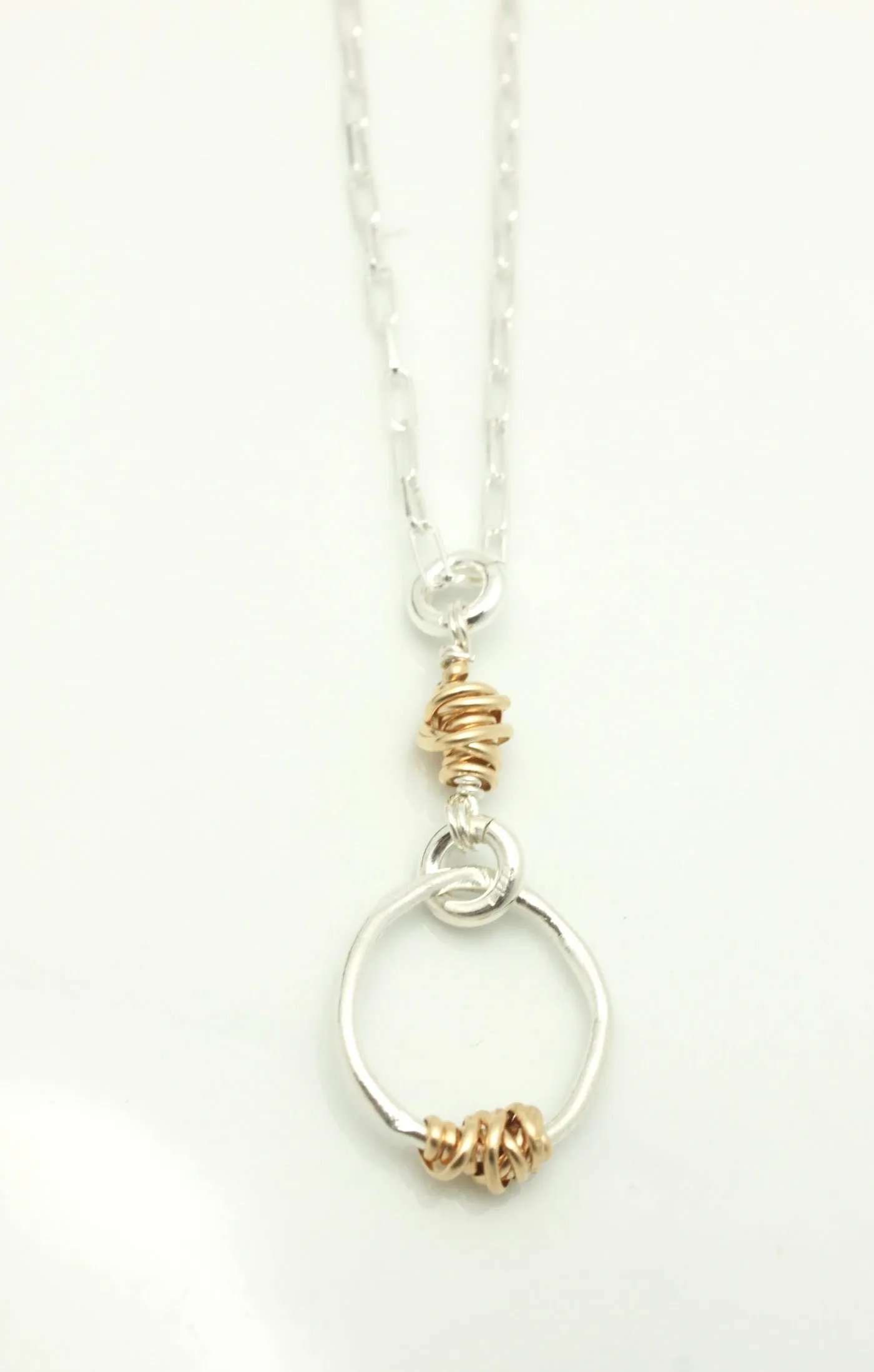 HERA Collection:  Hera Petite Gold Wrapped Silver Links