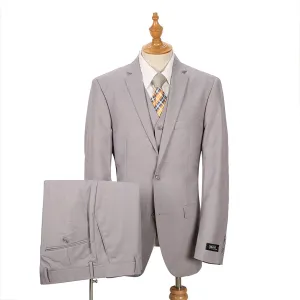 Joseph Michael Slim Fit Sharkskin Vested Suit, Sand