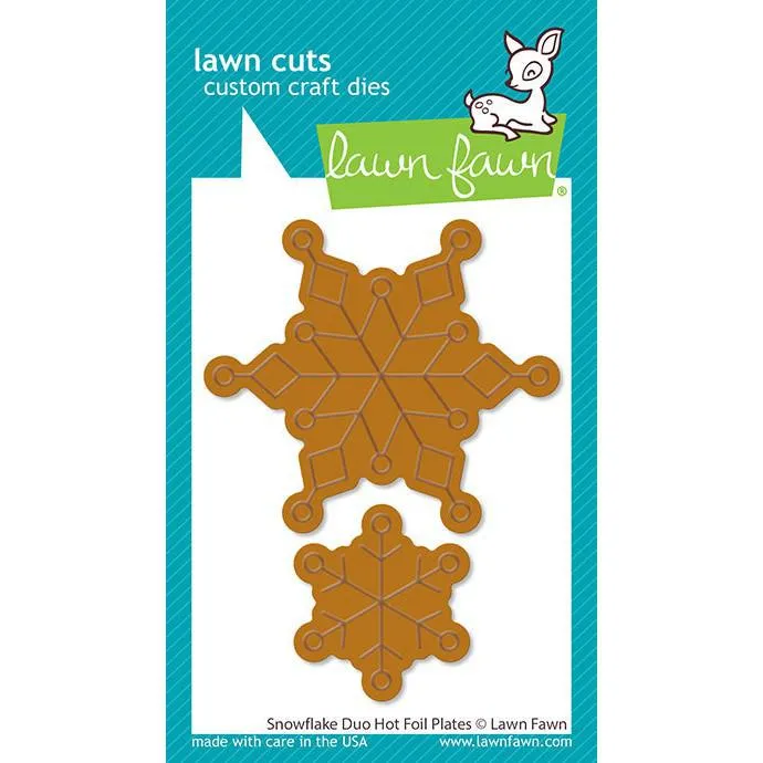 Lawn Fawn - Hot Foil Plates - Snowflake Duo