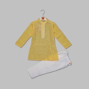 Lemon & Green Boys Kurta Pajama