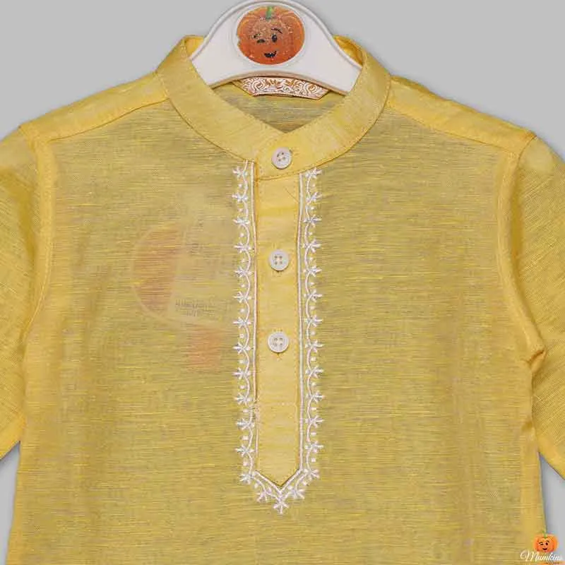 Lemon & Green Boys Kurta Pajama