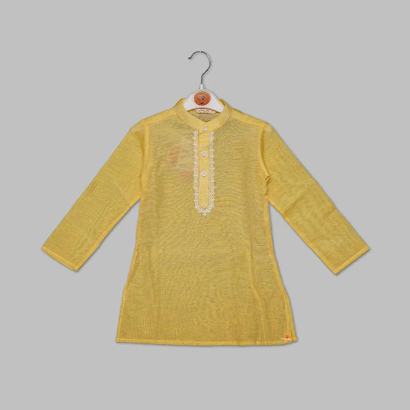 Lemon & Green Boys Kurta Pajama