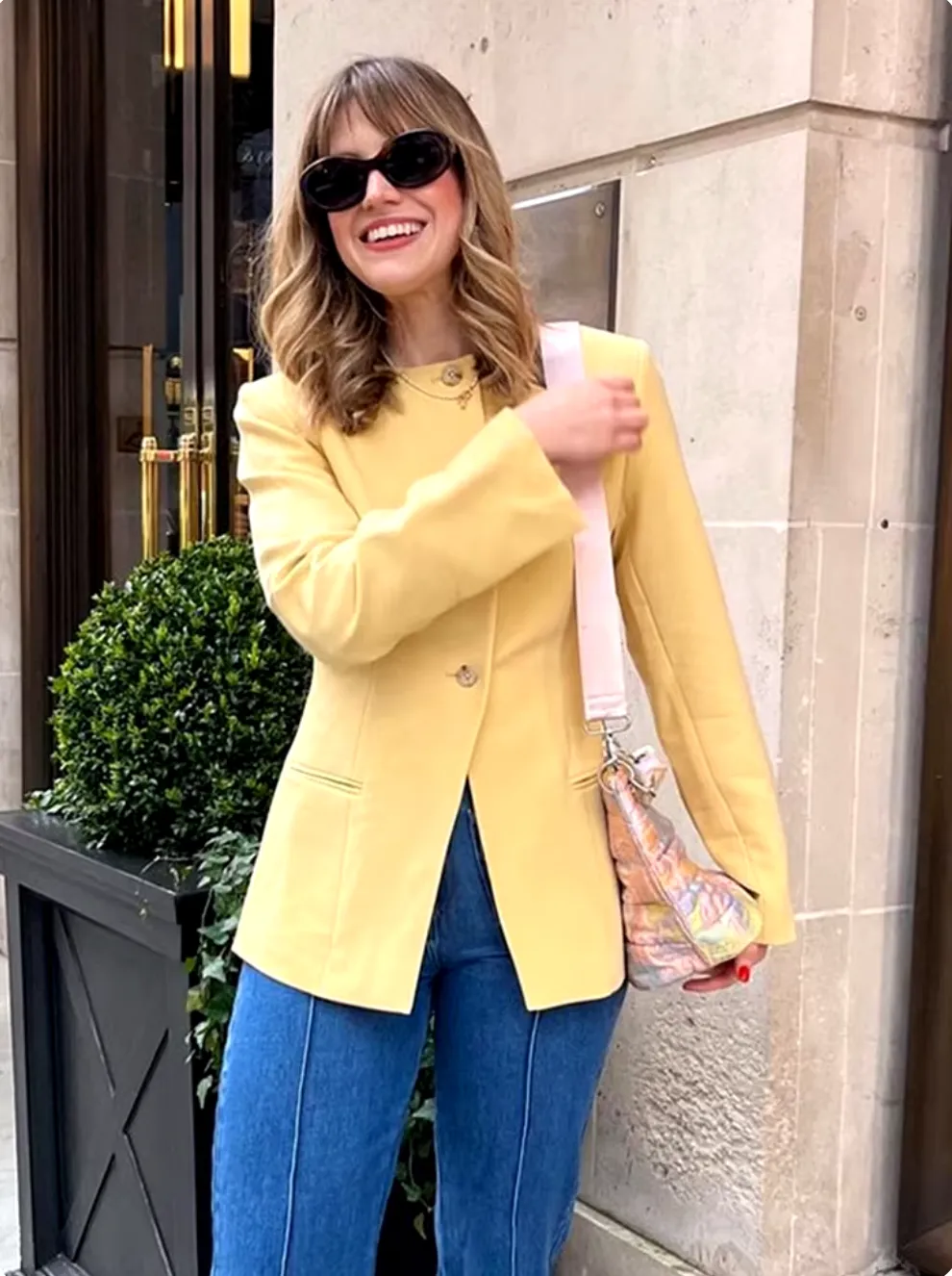 Madoline Blazer in Yellow