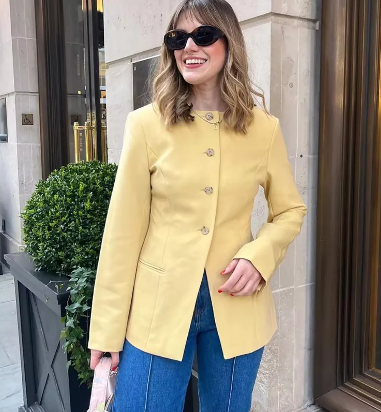 Madoline Blazer in Yellow