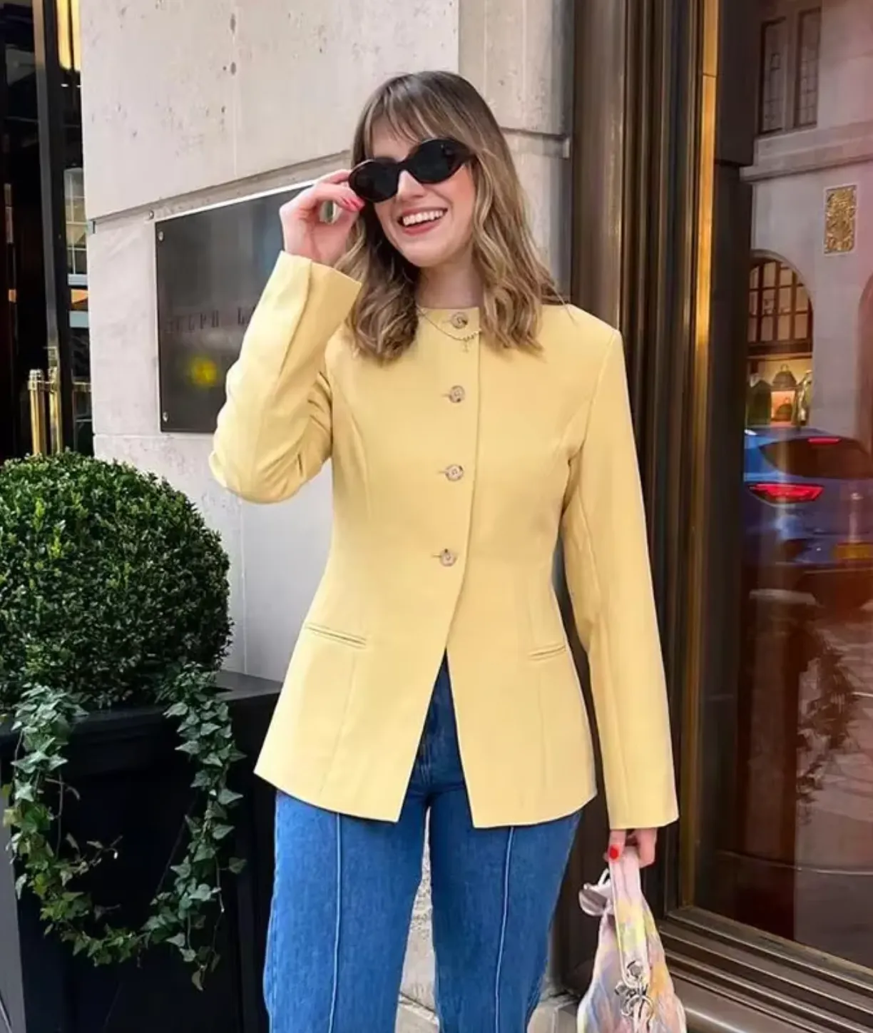 Madoline Blazer in Yellow