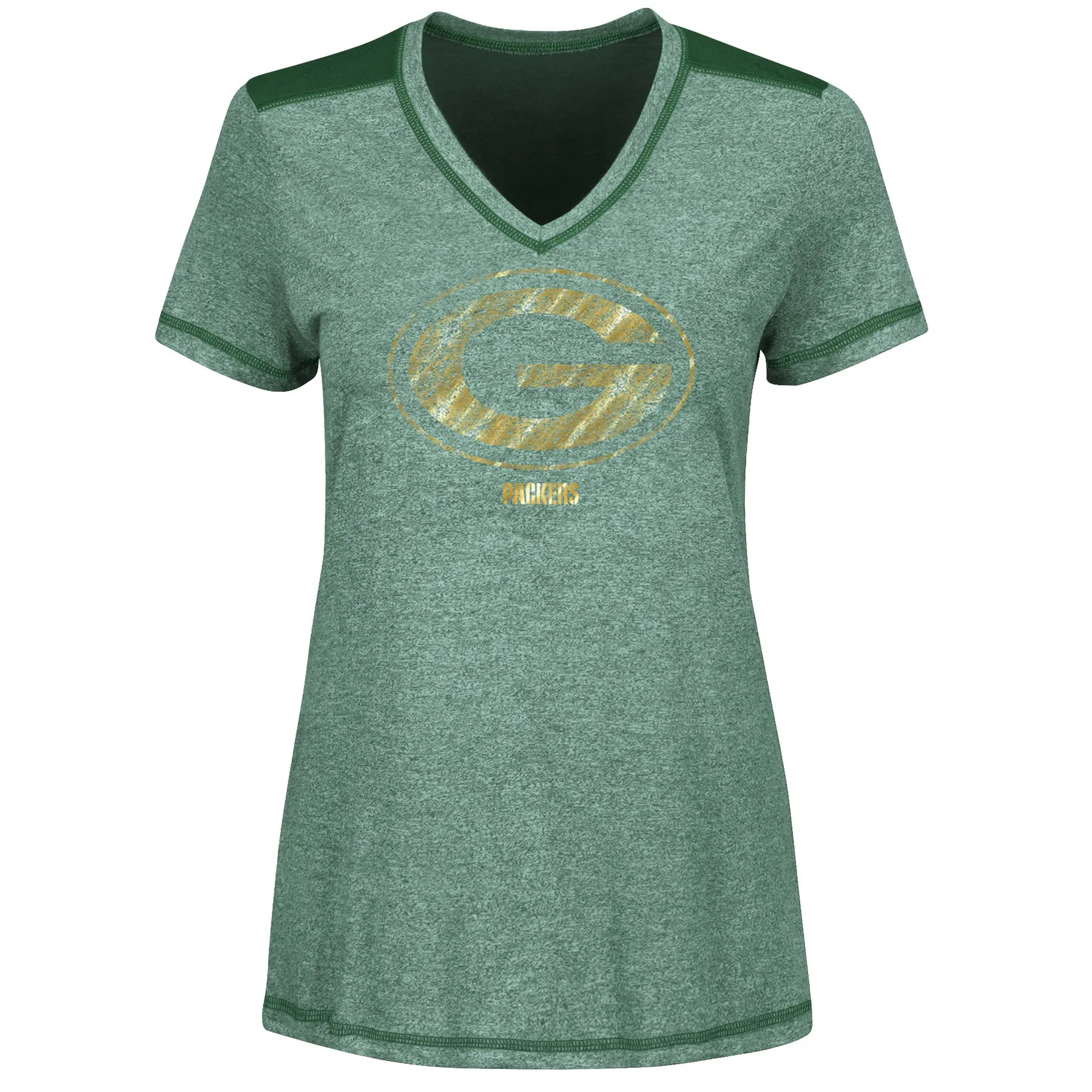 Majestic Green Bay Packers Bright Lights Women's Dark Green Shirt