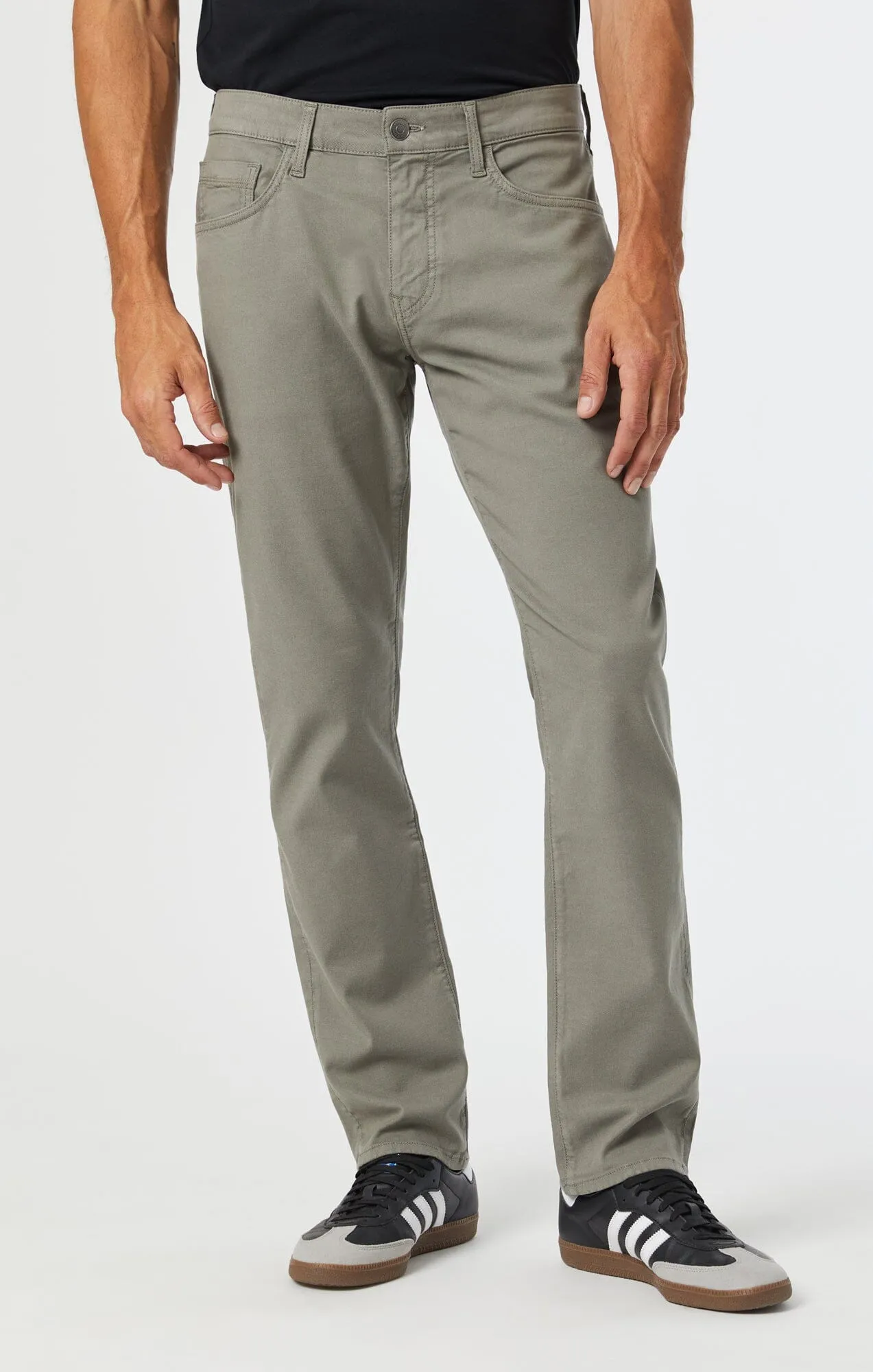 MARCUS SLIM STRAIGHT LEG IN PEWTER LUXE TWILL