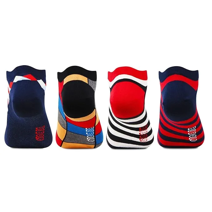 Men's Secret Length Bold Socks - Pack Of 4