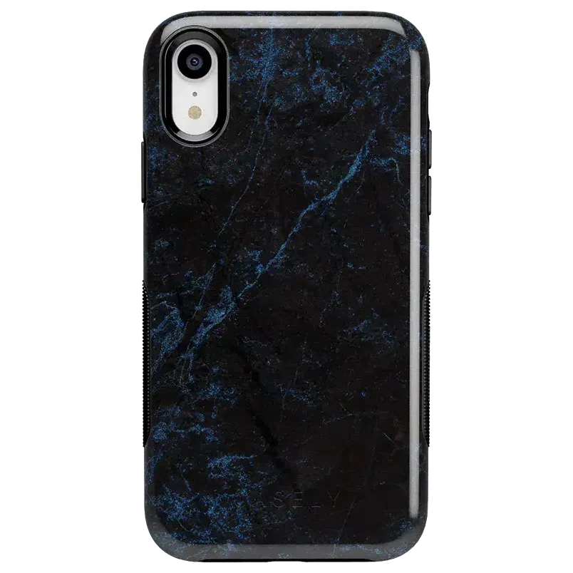 Midnight Marble | Black & Navy Case