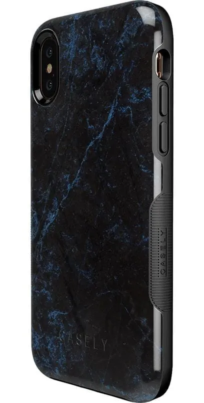 Midnight Marble | Black & Navy Case