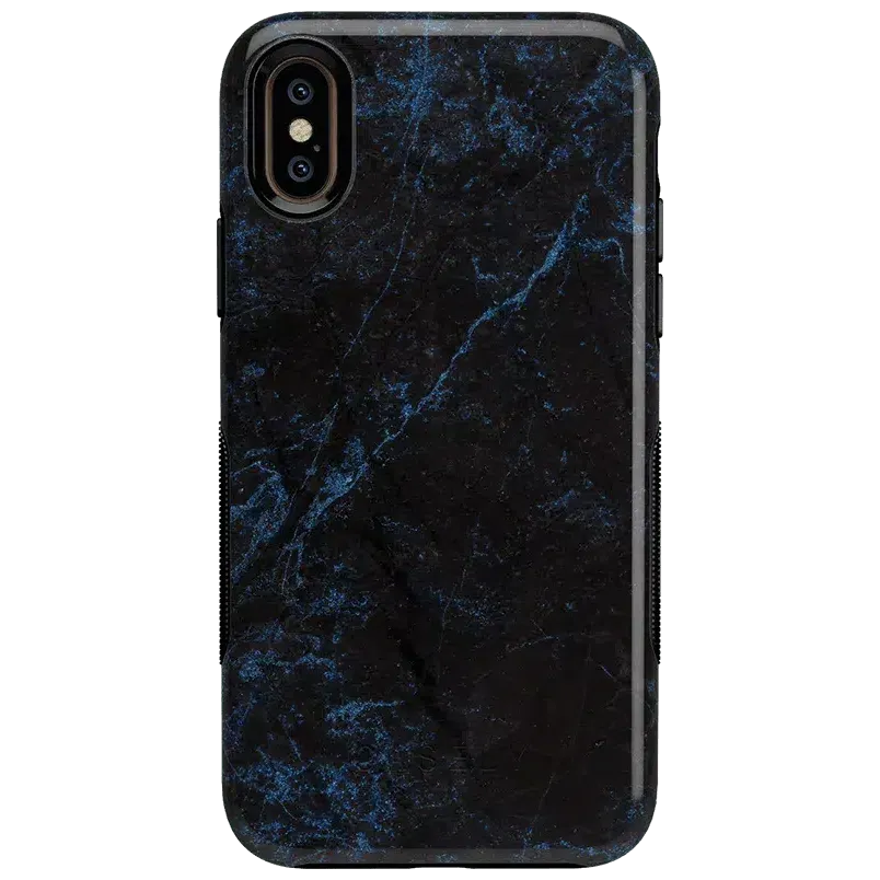 Midnight Marble | Black & Navy Case