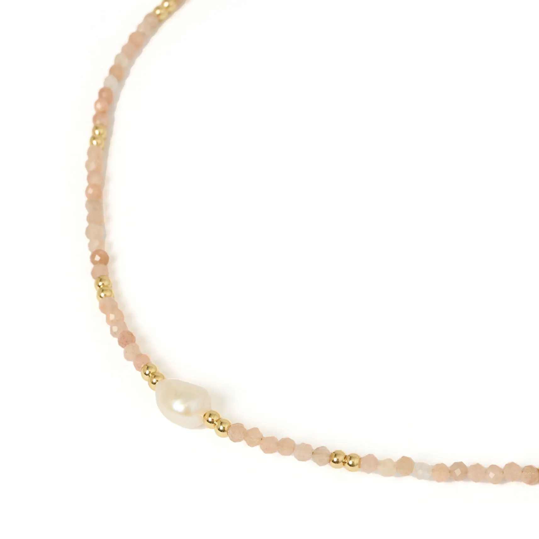 Mila Gemstone and Pearl Choker