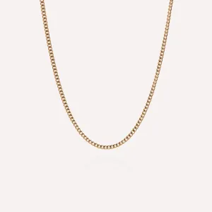 Minimal Chain Necklace 18K Gold Adjustable 50-60cm/20-24'