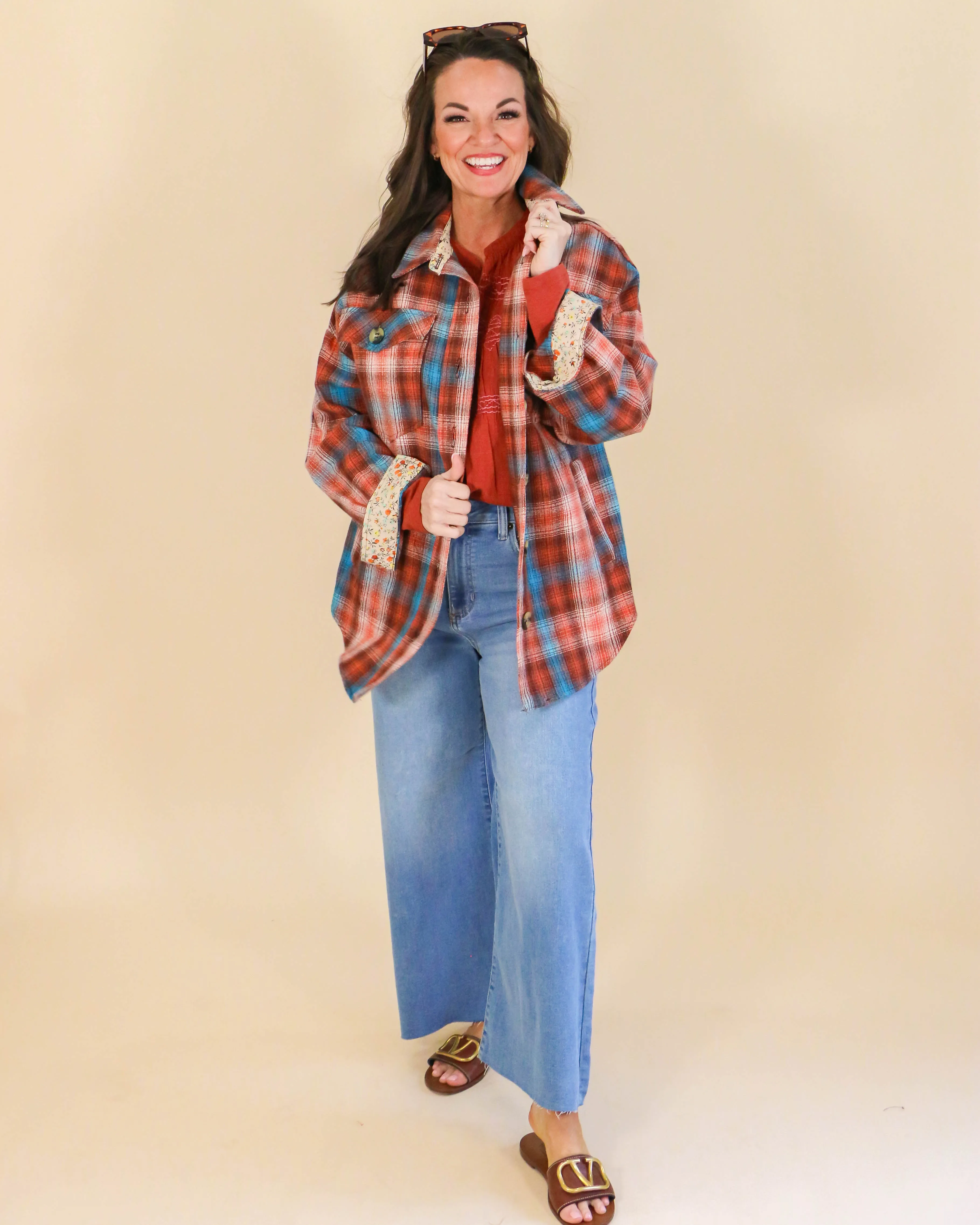 Multi Color Plaid Shacket