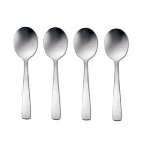 Oneida Rio Set of 4 Round Bowl Sugar Spoons 18/8 Stainless - USA MADE