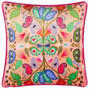 Paisley Blooms Illustrated Cushion Cover 20" x 20"