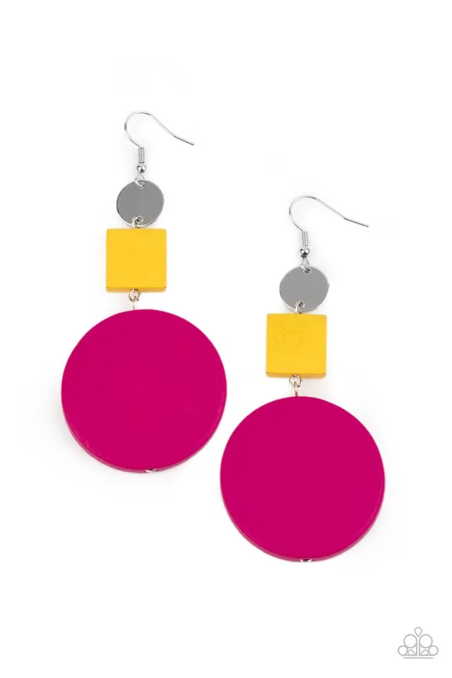 Paparazzi Earring ~ Modern Materials - Multi